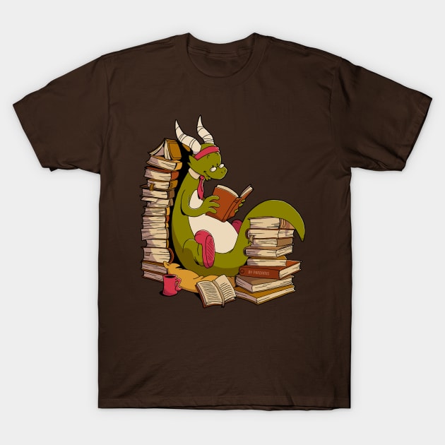 Book wyrm T-Shirt by Adamis